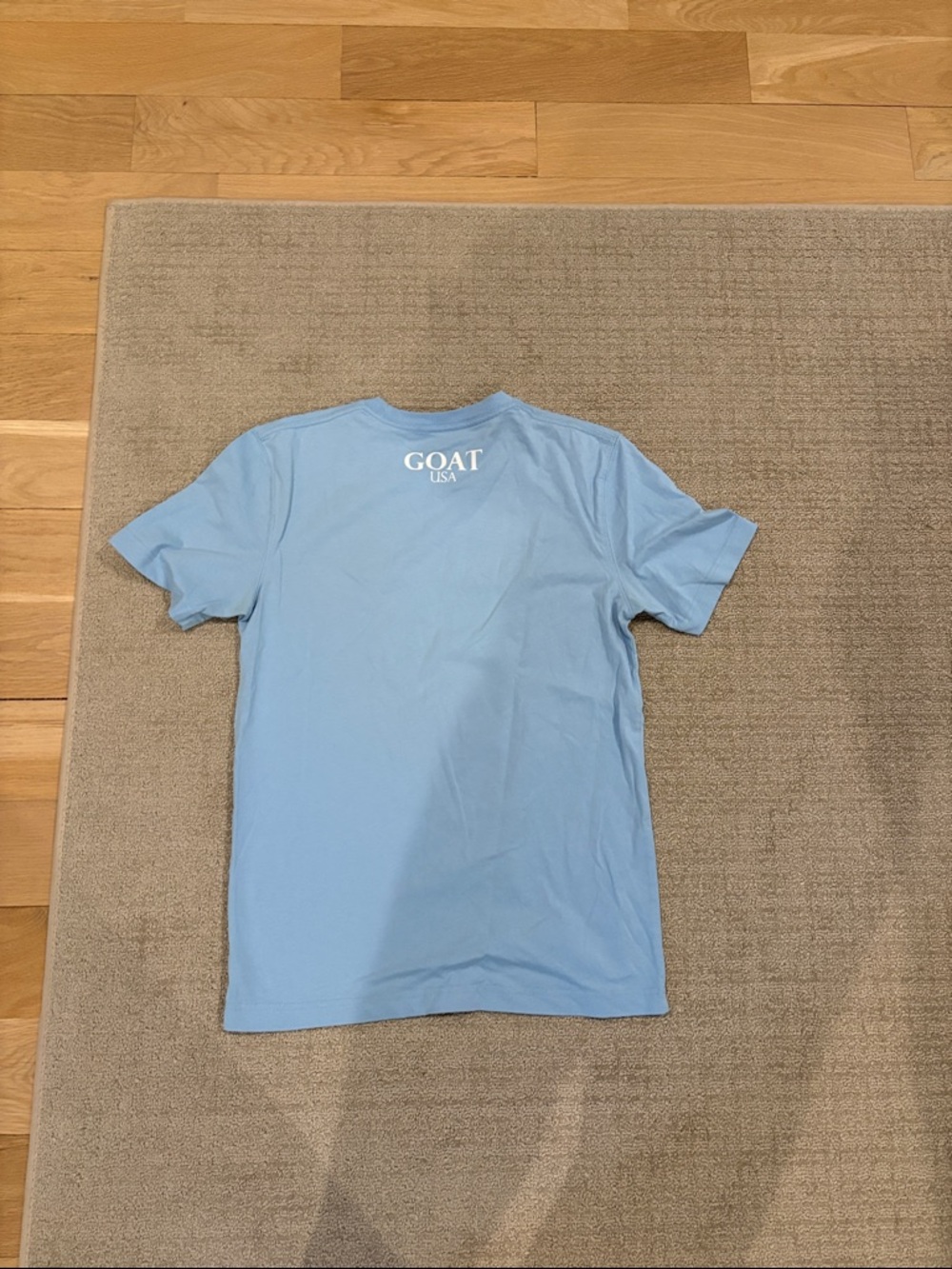 GOAT Light Blue Short Sleeve Logo T-Shirt - Picture 4 of 4